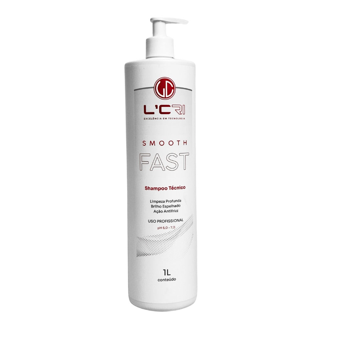 Kit Smooth Fast Alisamento Capilar 1L L'Cri + Avental Jeans