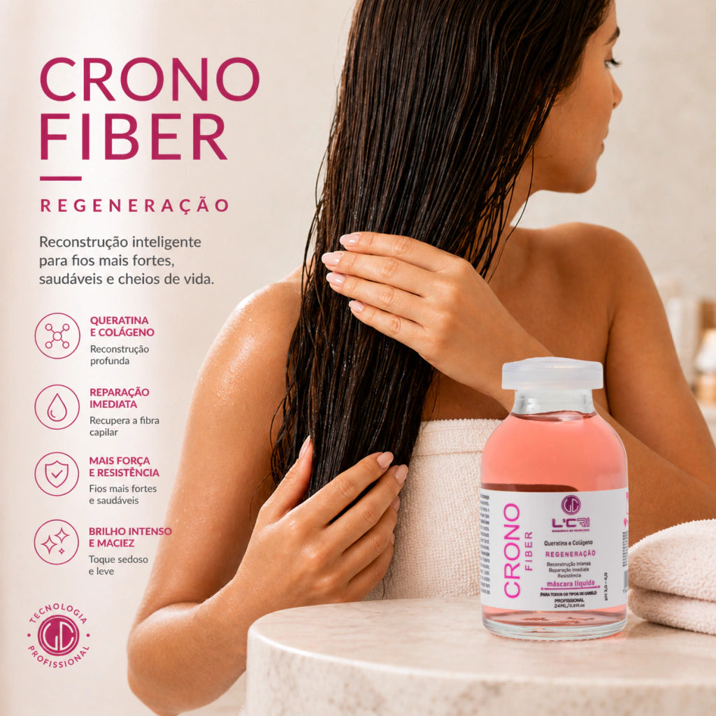 Máscara Líquida Crono Fiber Regeneração 24ml L'Cri - imagem 2