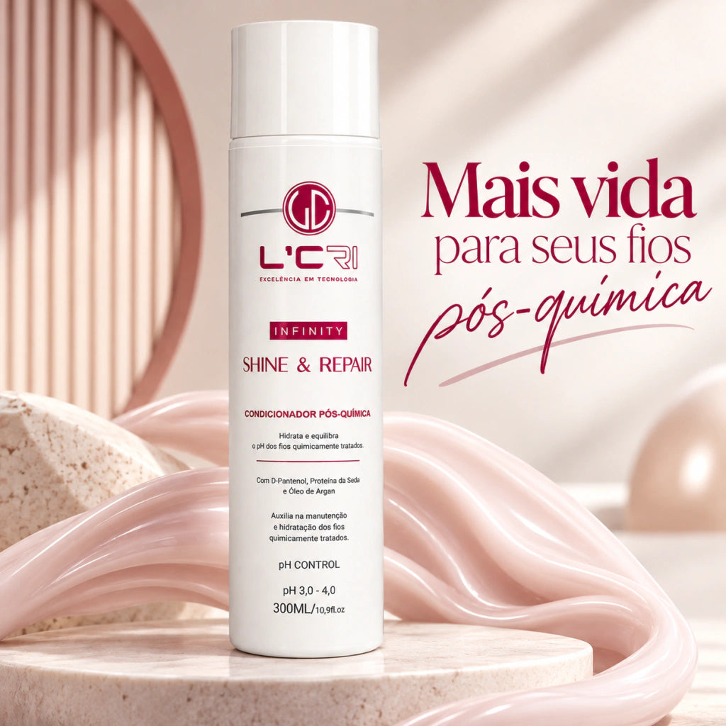 Condicionador Infinity Shine & Repair Pós Química L'Cri 300ml - imagem 6