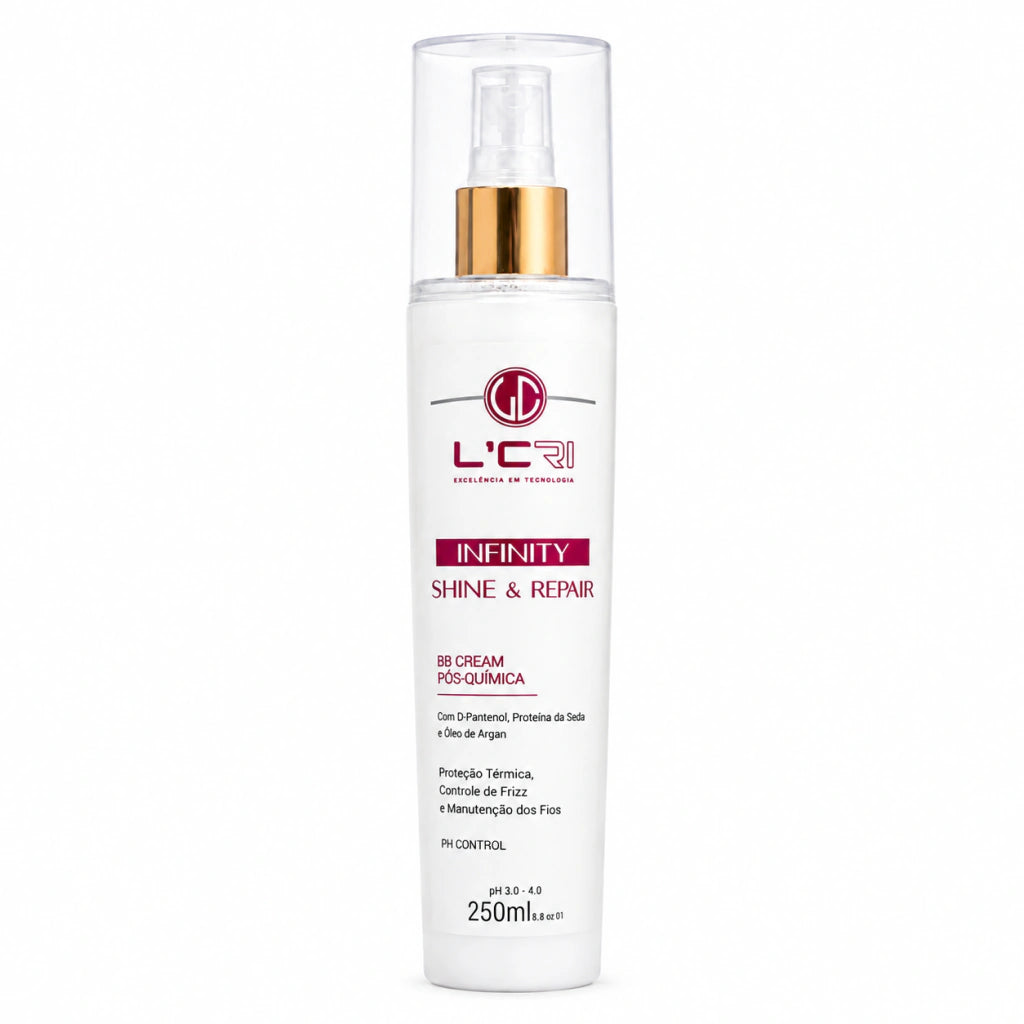 BB Cream Infinity Shine & Repair Pós Química L'Cri 250ml